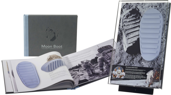 The Apollo Moon Boot Presentation Display and Book
